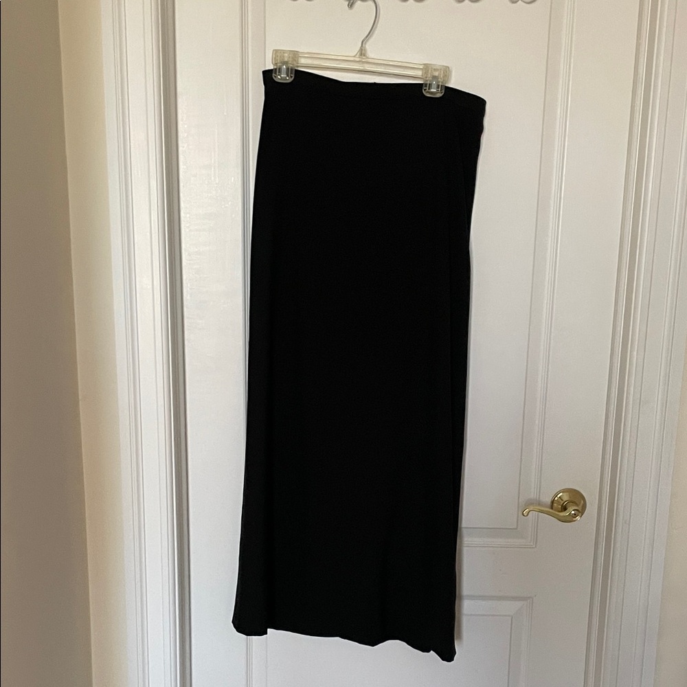 J. Crew Classic Black Tuxedo Maxi Skirt